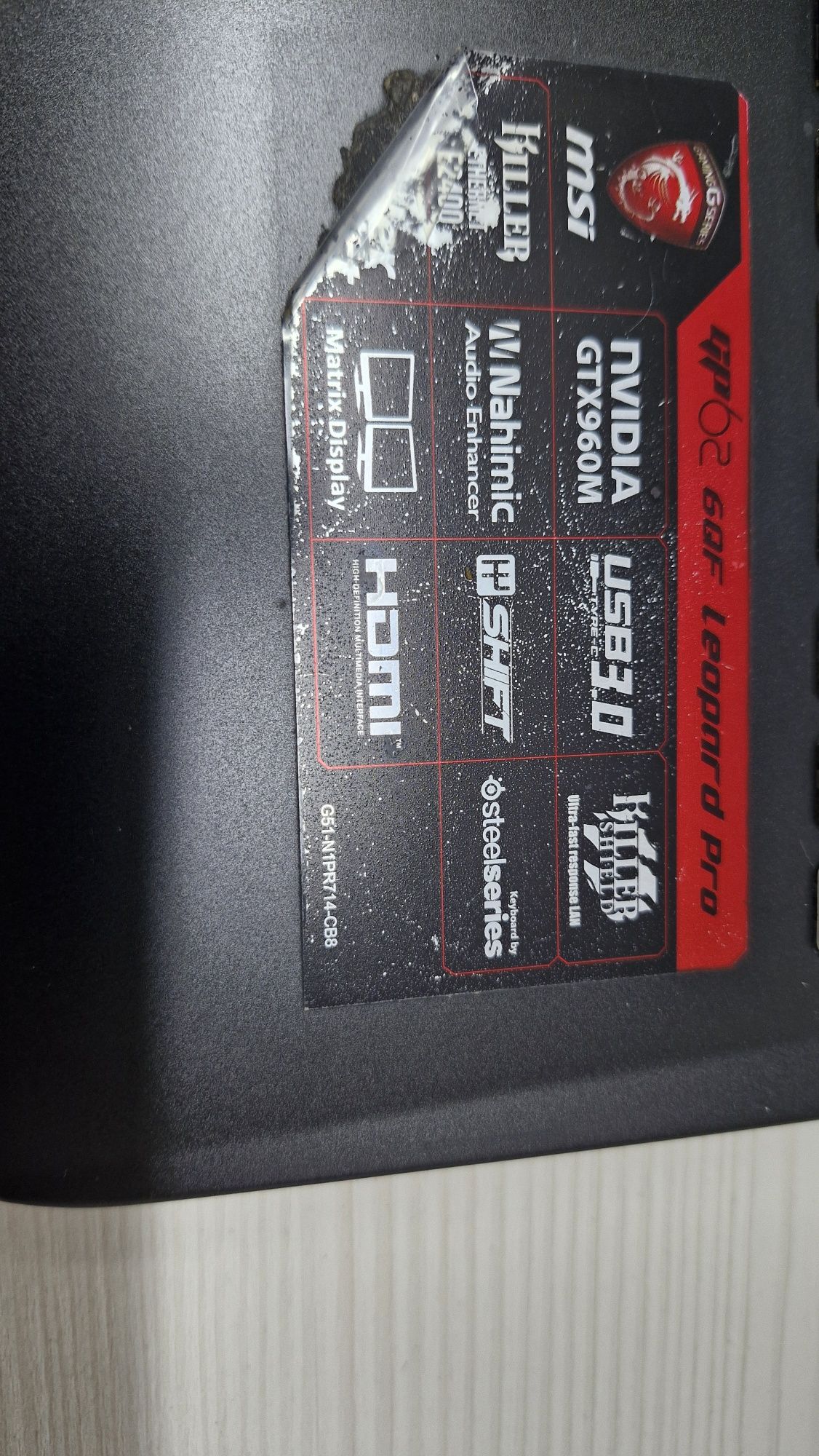 MSI GP62 Leopard Pro Игровой
