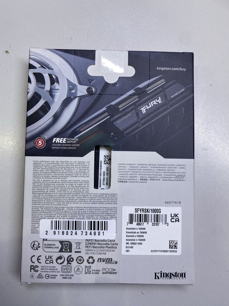M2 SSD на 1TB новая для Playstation 5 и PC