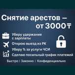 Арест шешу - Снятие ареста ЧСИ - График МФО - Запрет на выезд - ЭЦП