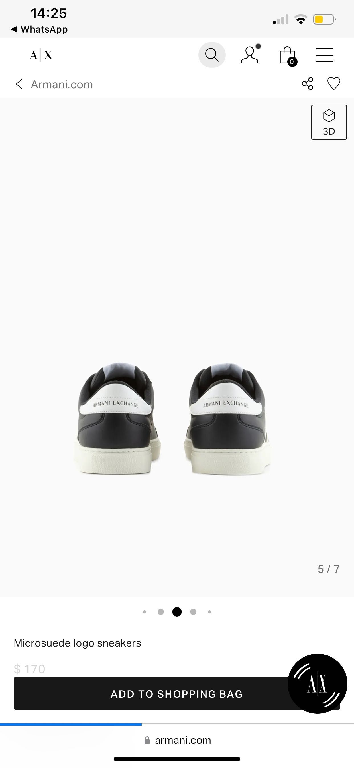 Кеды Armani Exchange,абсолютно новые,не подошел рр,заказывали с сша