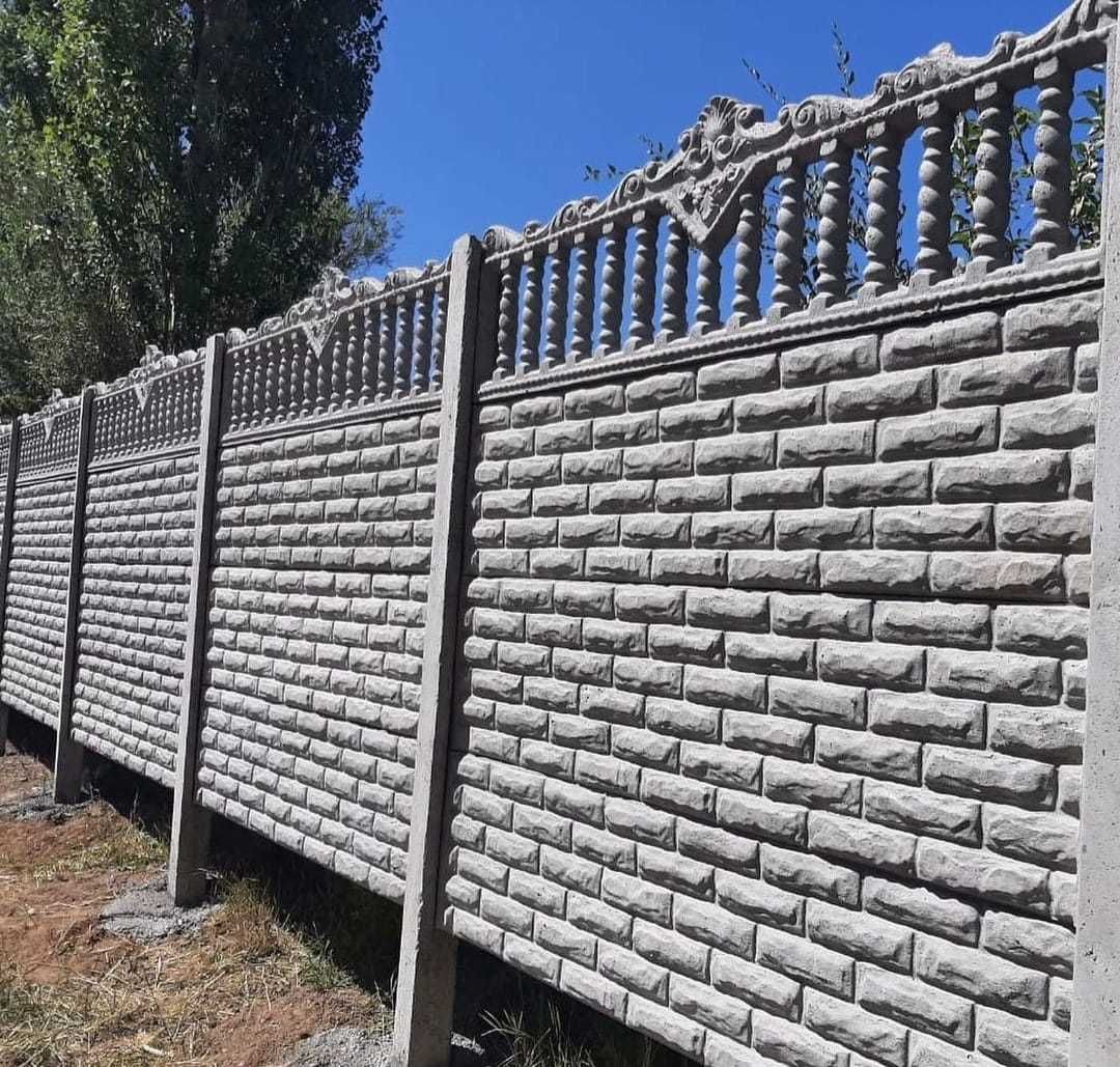 Еврозабор с установкой Ворота Шлакоблок Кирпич Пеноблок Ограда