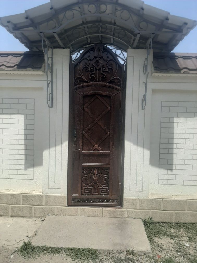 Покраска ВОРОТ, забор