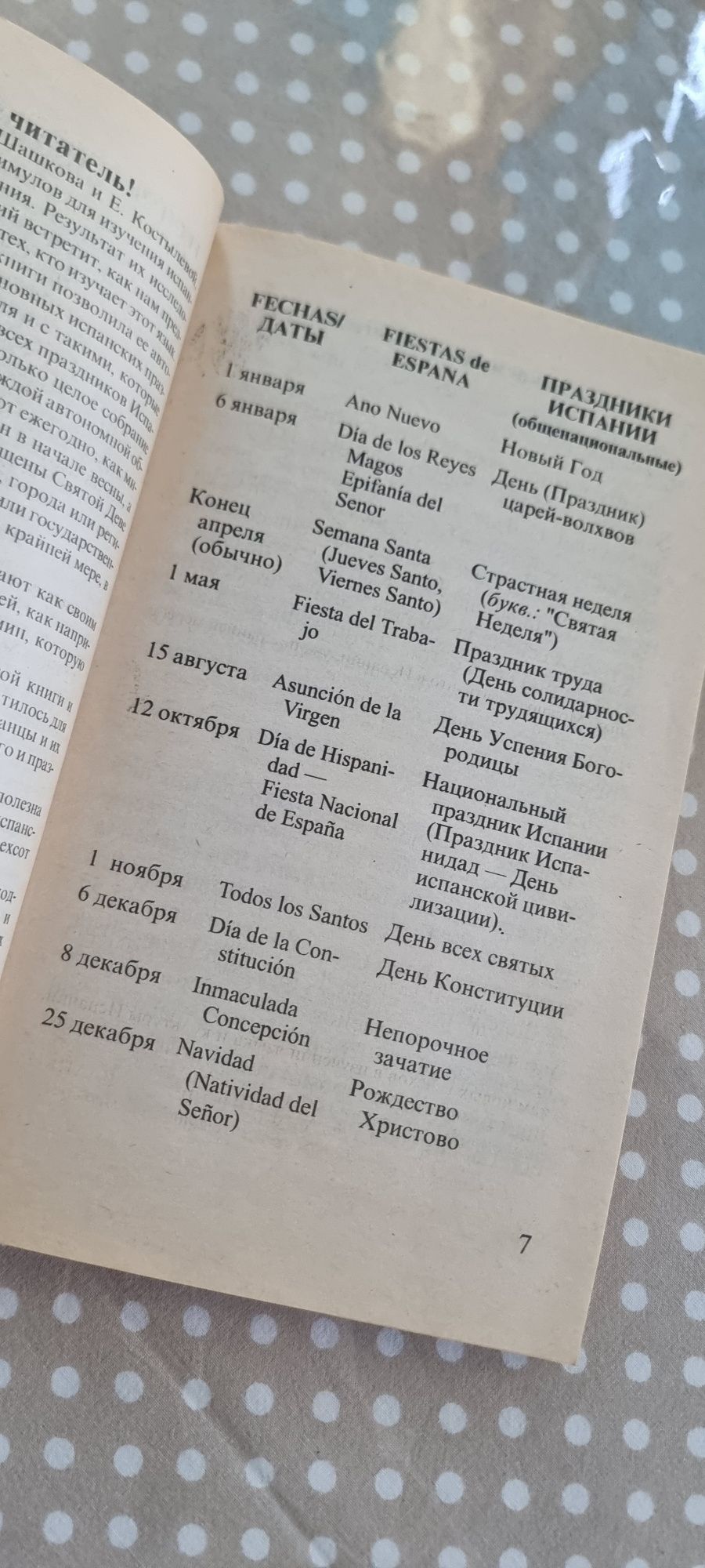 Праздники Испанского