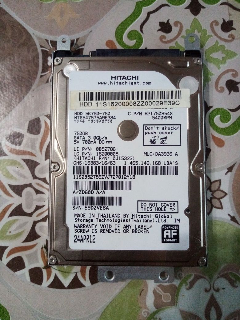 Hdd hitachi 700gb диск