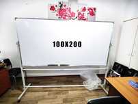 100 х 200 см. Маркерная доска +Подарок! +Доставка! меловая, магнитная