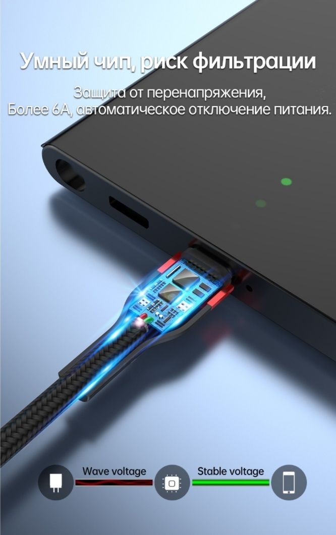 Кабель для зарядки Айфон, Самсунг, андроид (Суперкачество)