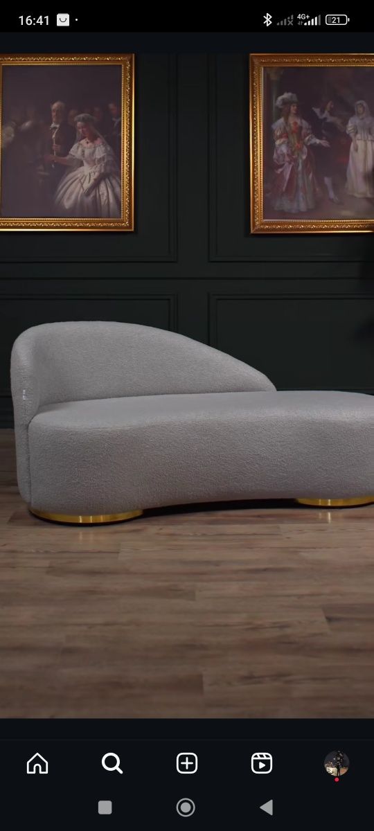 Дизайнерский диван MILANO | boucle ткань | арт-деко стиль