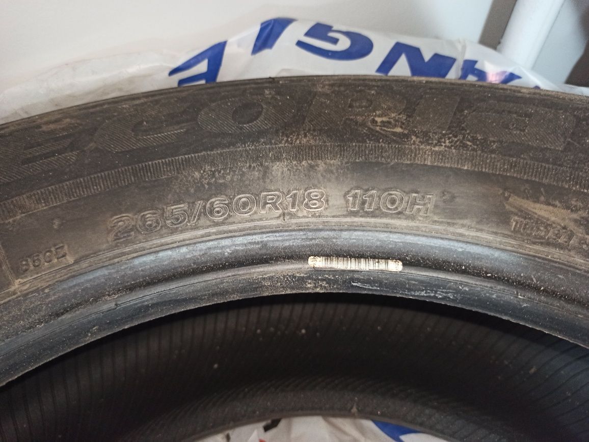 Летние шины Bridgestone 265/60/R18 и зимний 235/60/R18