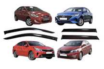 Дефлекторы ветровики Киа Рио Kia Rio Солярис Акцент Sportage