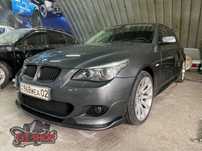 BMW е60 под бампер губа  М-ТЕХ бампер спойлер