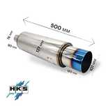 Глушитель HKS 76/101 с каленым выходом