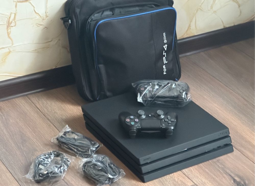 +Новый Playstation 4 Pro 1TB 2023/2 джойстика/ps 4 pro 1000GB