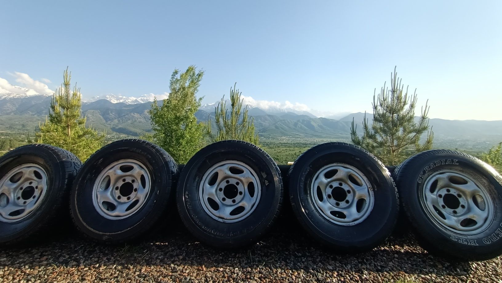 Диски с резиной 5шт.