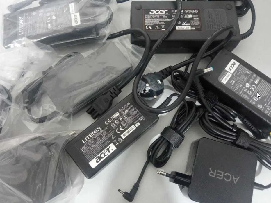 на Acer с узким разъёмом - зарядка ноутбука блок питания