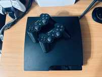 Sony PS3 Slim 1TB +60игр+2джойстика Плейстейшн 3