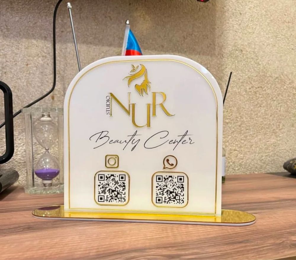 Инстаметка Изготовление настольных табличек с qr кодом