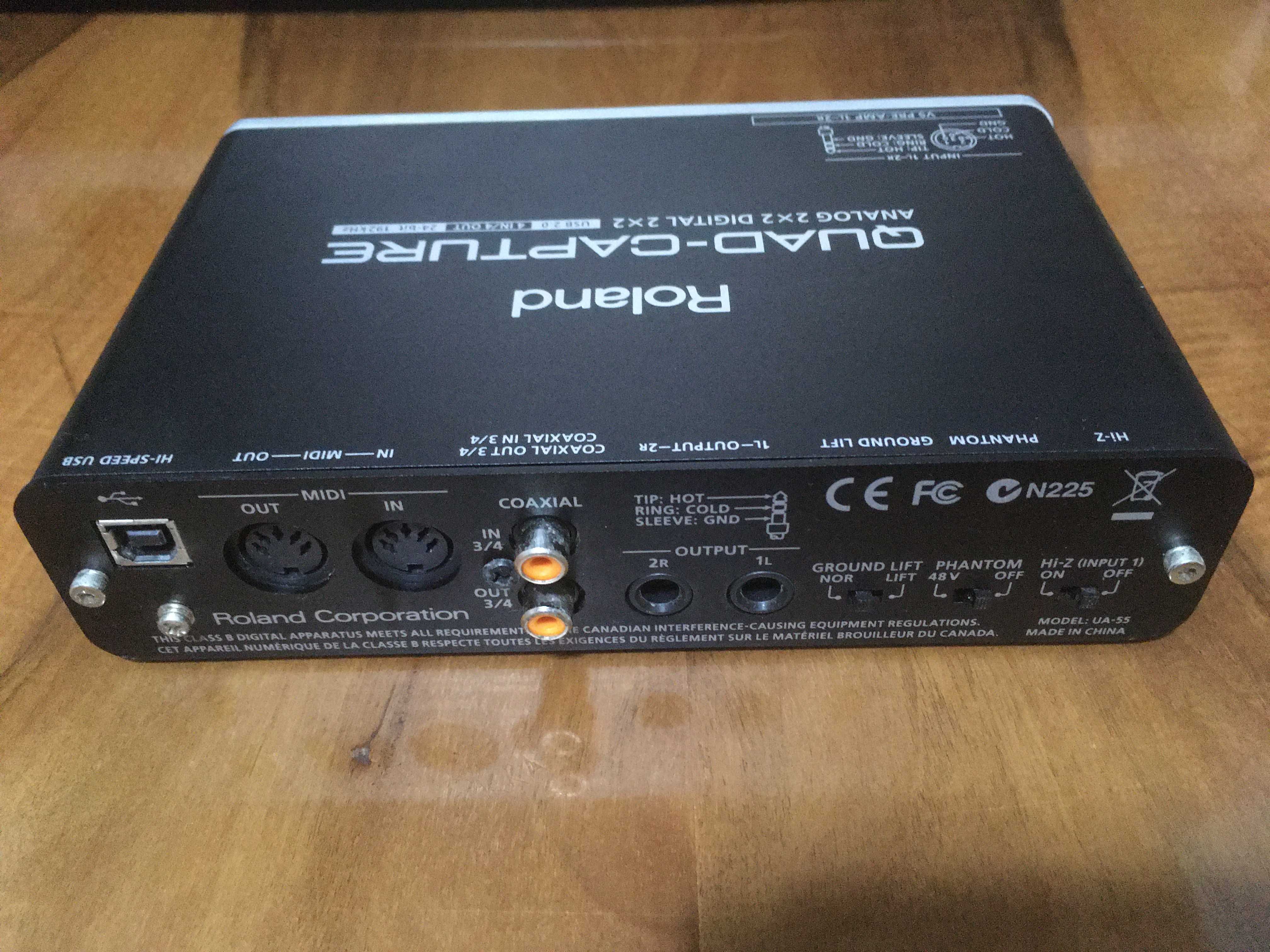 Звуковая карта Roland UA-55 Quad-Capture (УНИКАЛЬНОЕ ПРЕДЛОЖЕНИЯ)