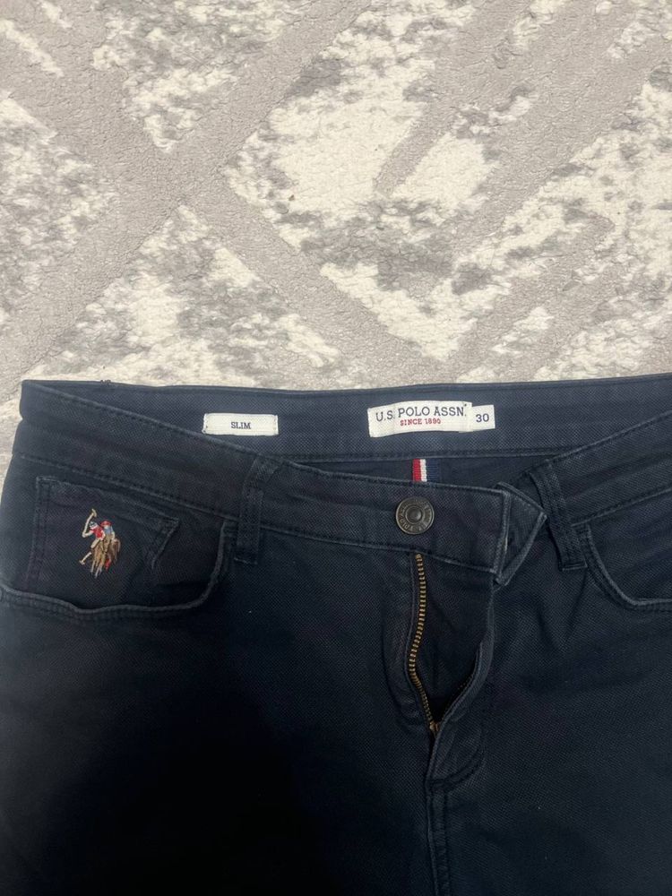 Продаю мужские черные джинсы бренда U.S. Polo Assn., размер 30.
