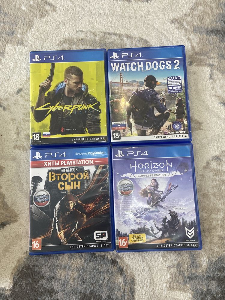 PlayStation 4 Pro 1TB с прошивкой + 4 игры Отличное состояние