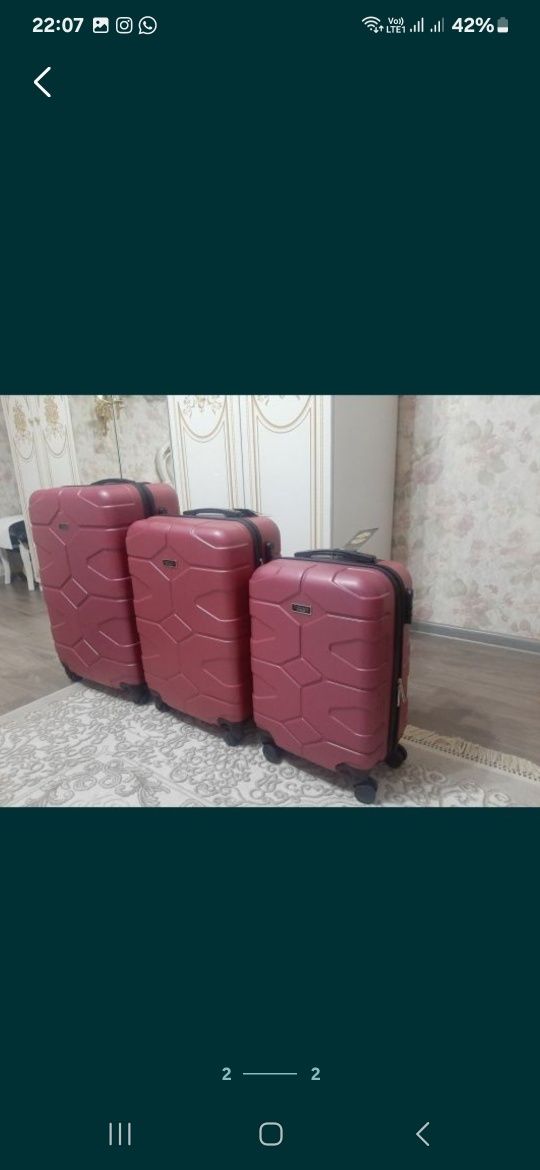 Турецкие чемоданы в идеальном состоянии