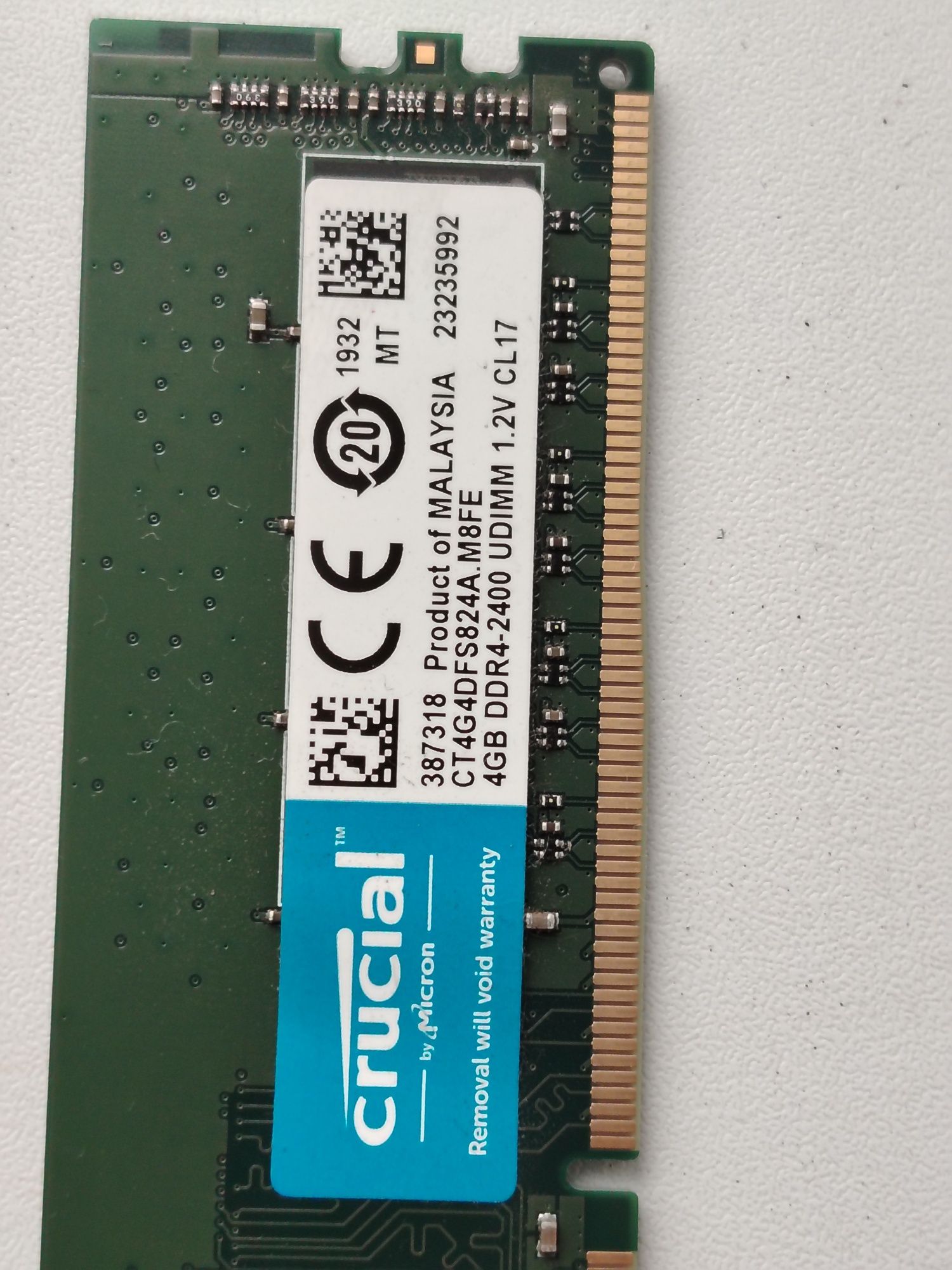 Оперативная память 4гб DDR4 2400 две штуки 2х4 8гб