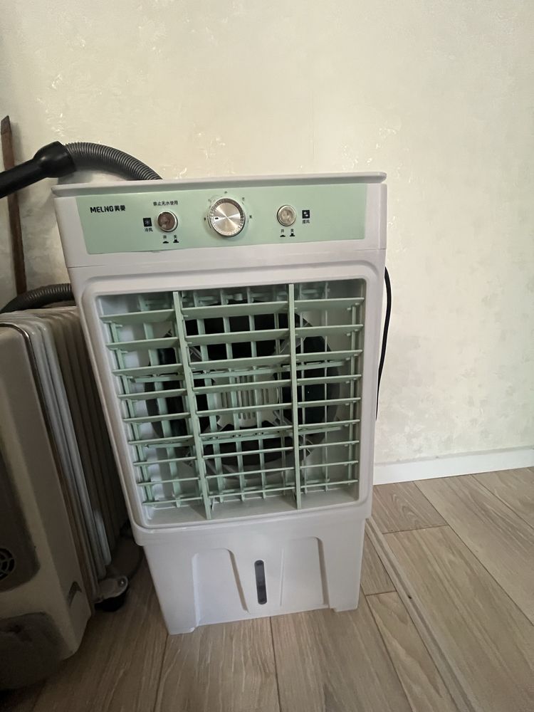 Вентилятор Meling MFS-1505T белый, бирюзовый