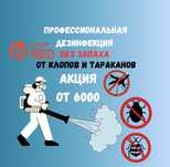 Дезинфекция от блох, тараканов, клопов.Результат100% Гарантия! Шымкент