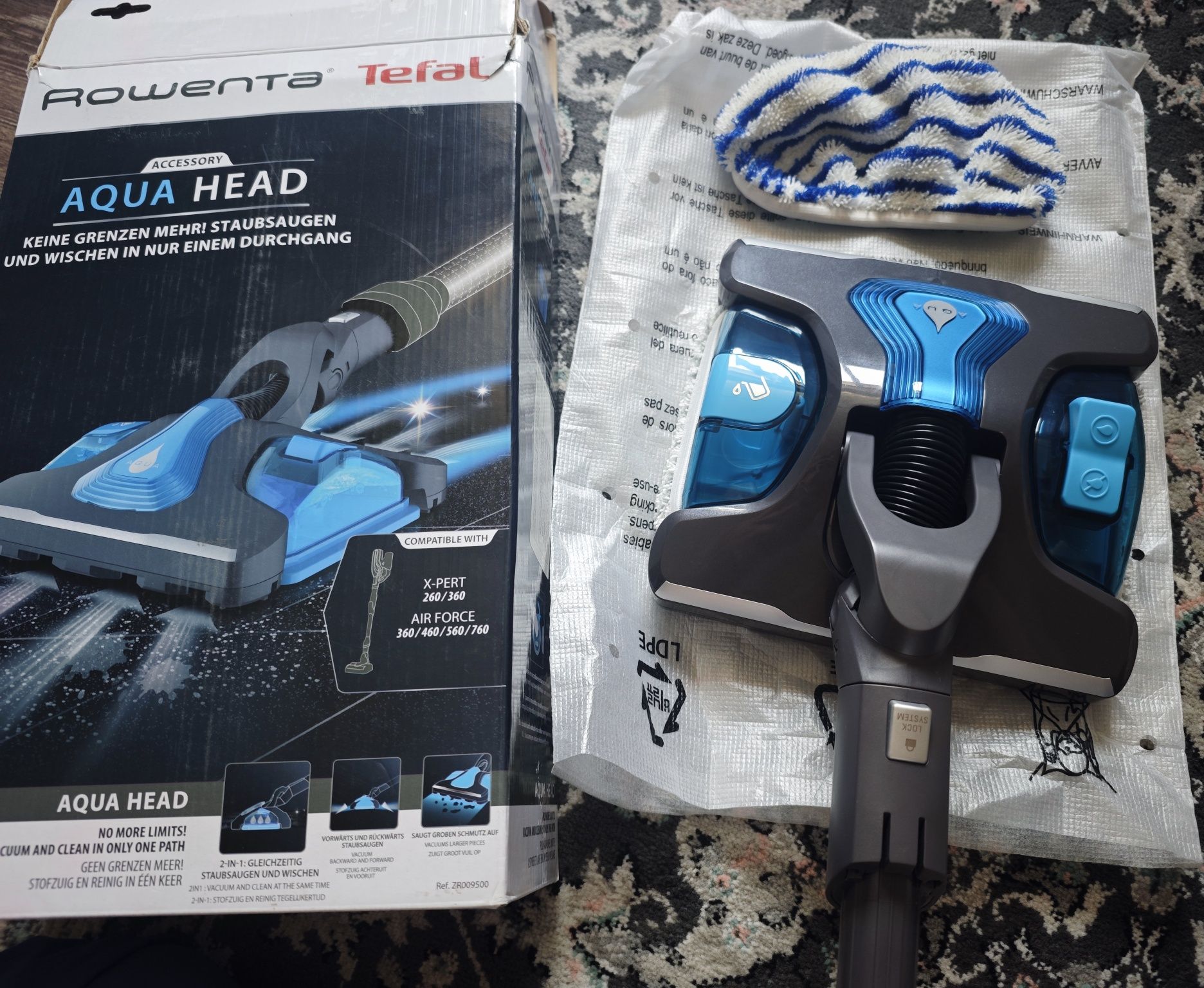 Насадка Aqua для пылесосов Air Force Tefal ZR009500