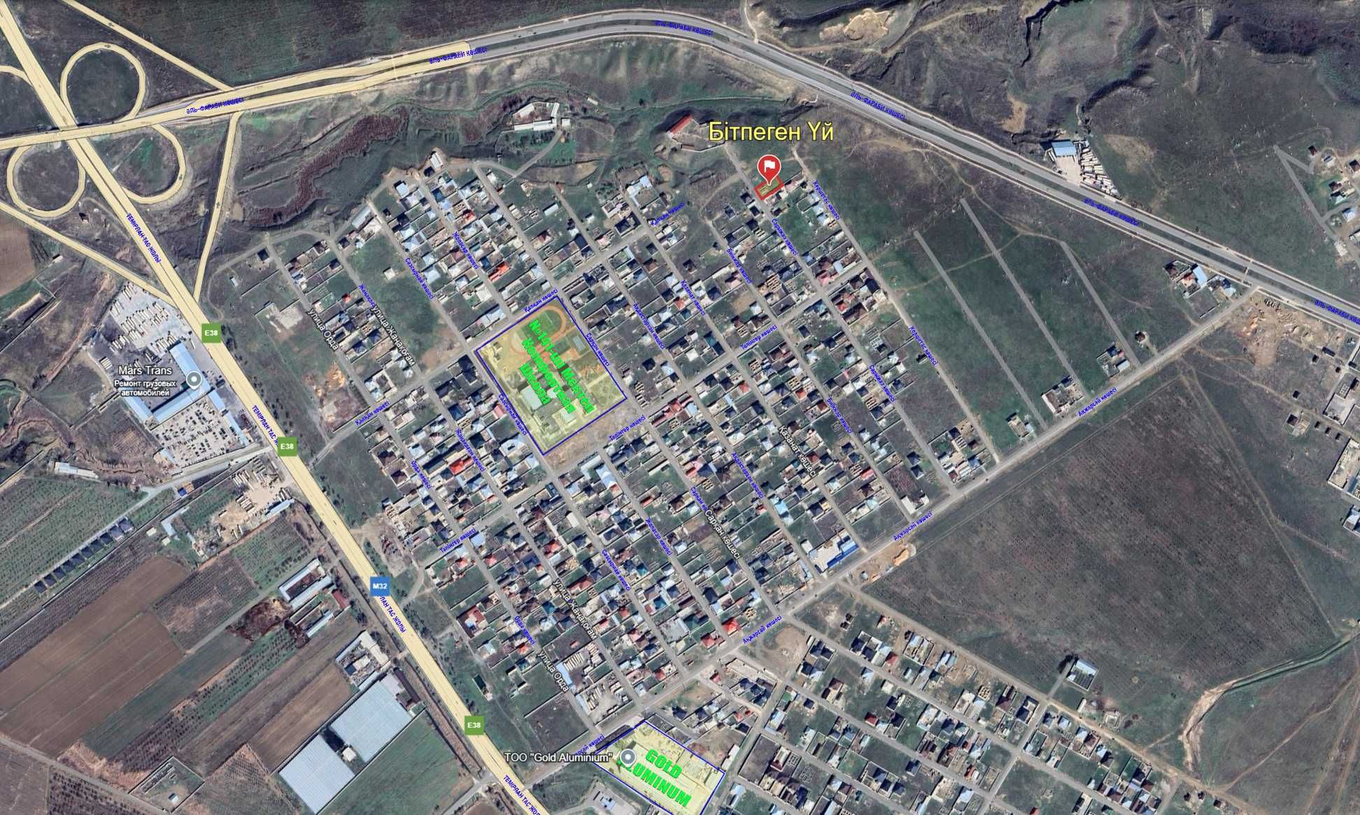 мкр Ынтымақ-2, Сарыжаз көшесі, Бітпеген үй (4 бөлме), уч №1545 - 8 сот