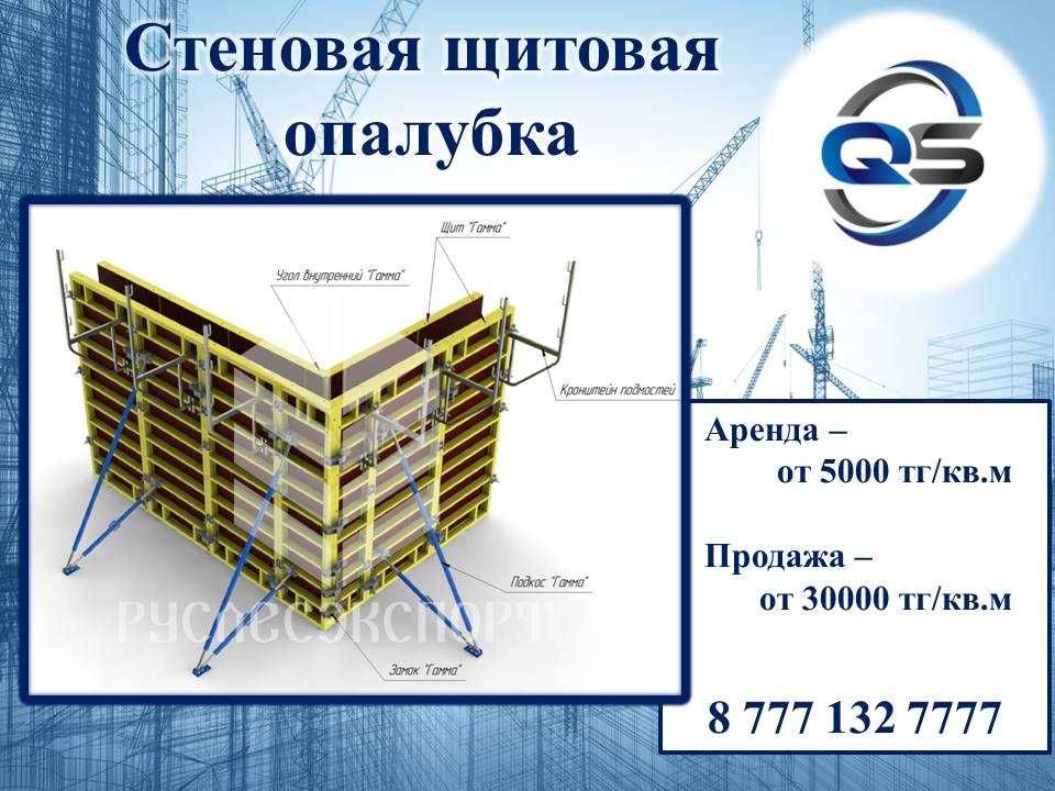 Крупнощитовая опалубка, Опалубка для стен