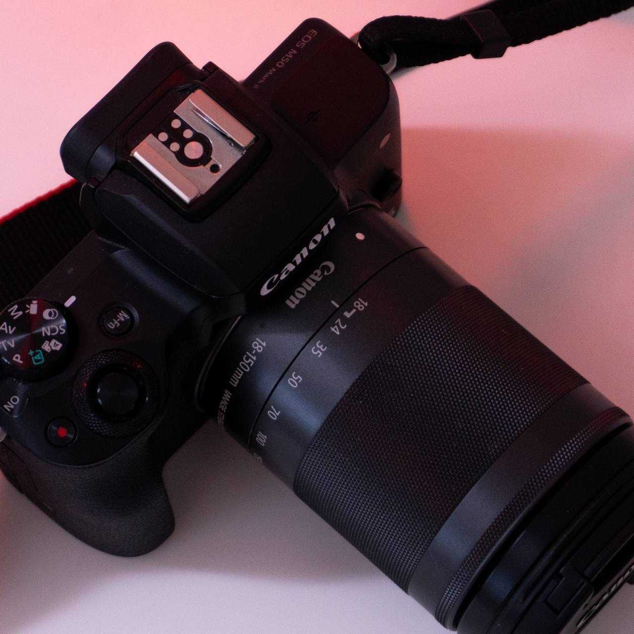 Фотоаппарат Canon M50 Mark II + kit 18-150 f3.5 + сумка + 32gb SD