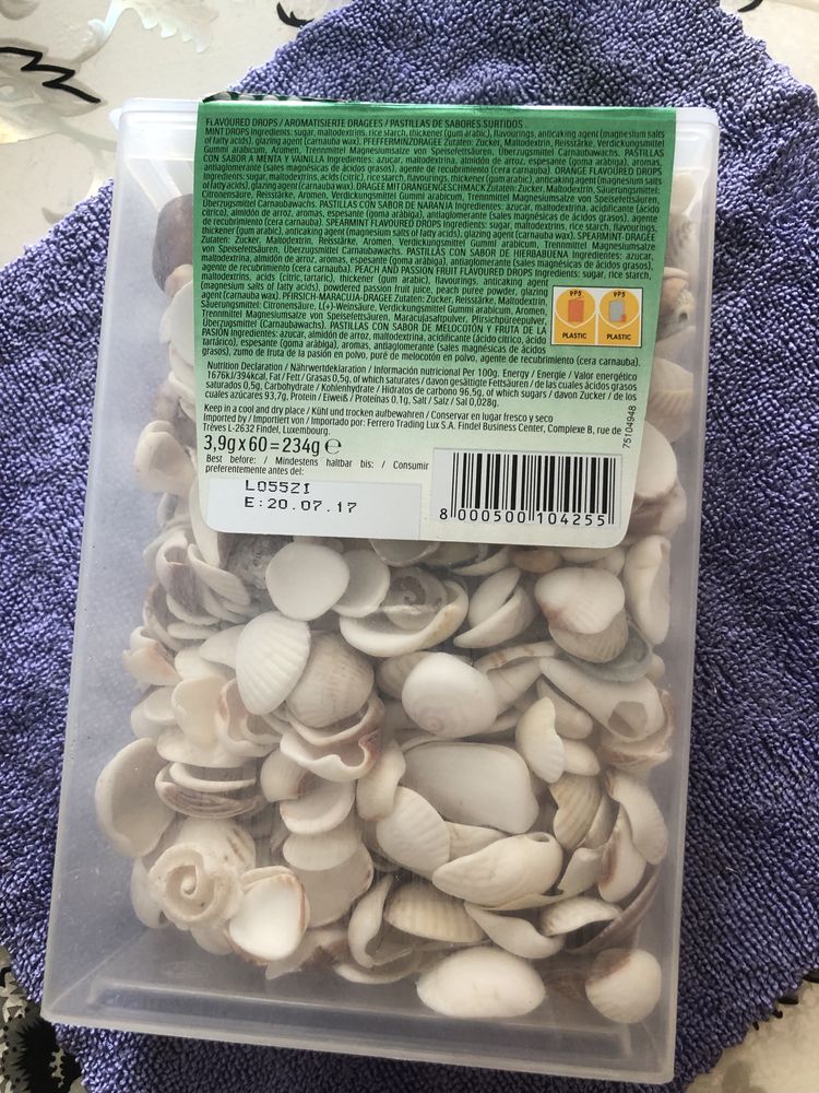 Продам морские ракушки от 0,5 до 2см