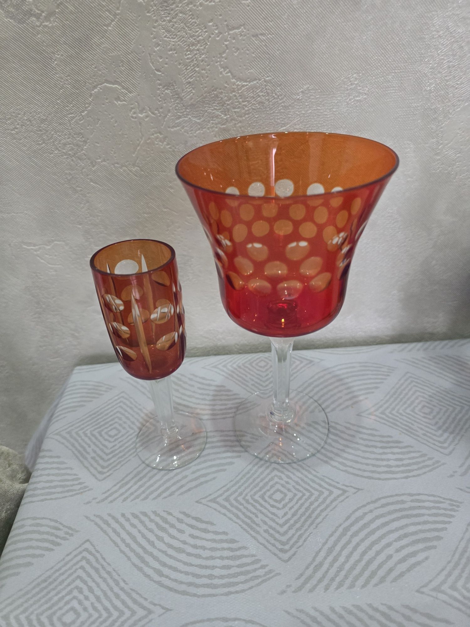 Чешские бокалы и стопки