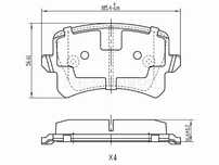 Колодки тормозные зад  Audi A3