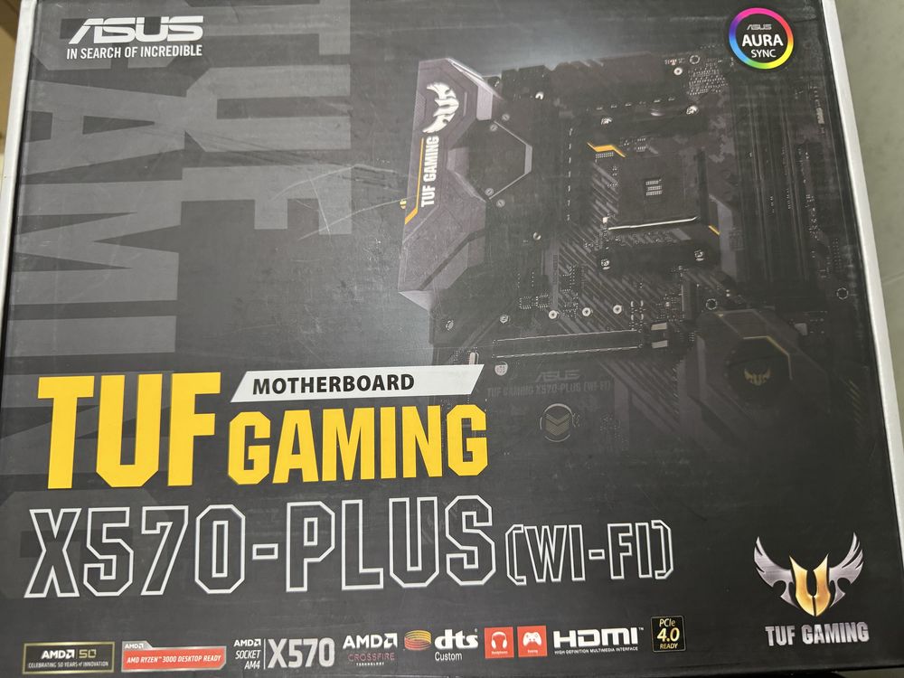 Комплект AM4 Asus x570 + ryzen 7 5700X3D+32гб озу+башня кулер