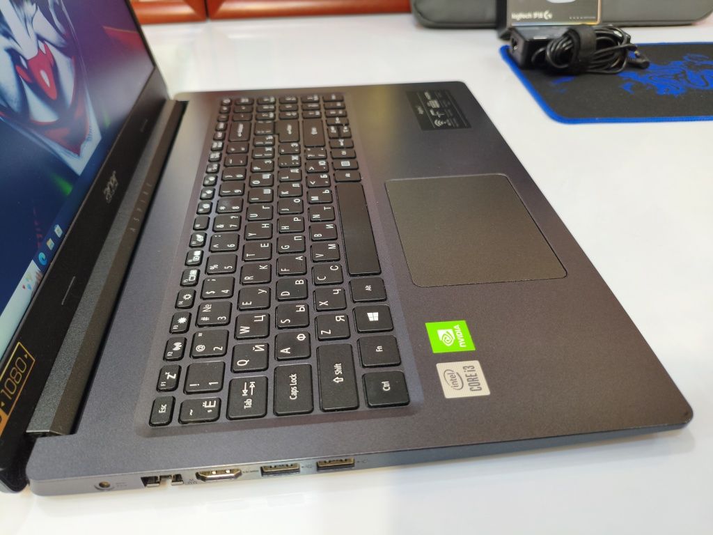 Мощный Core i3-10 SSD512GB ОЗУ20ГБ Acer aspire Nvidia Mx330 Ноутбук
