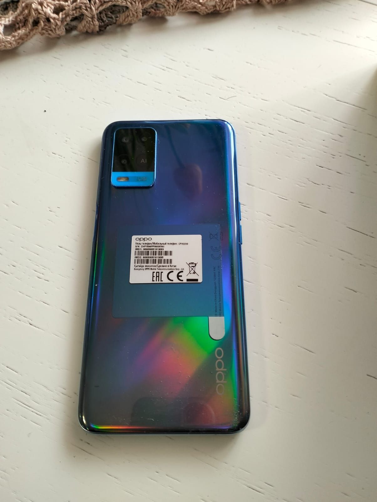 Oppo A54, б/у, в отличном состоянии, без потёртостей