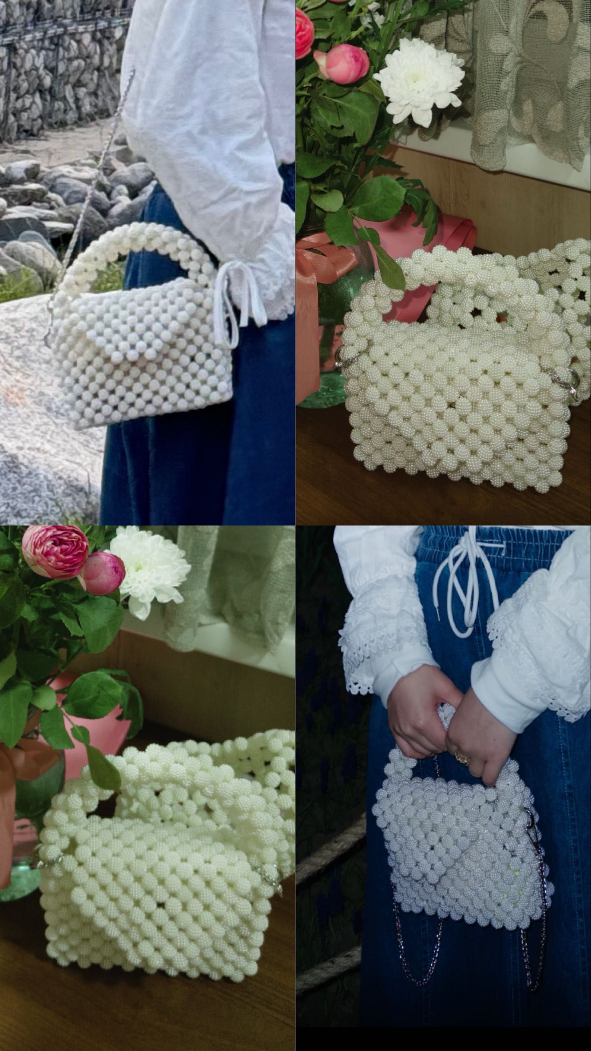 Сумка из бусины шамбала