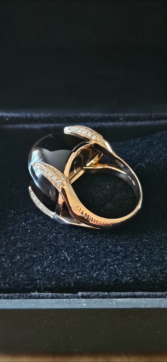 Бренд CHIMENTO оригинал. Золотое кольцо 750 пробы с бриллиантами.