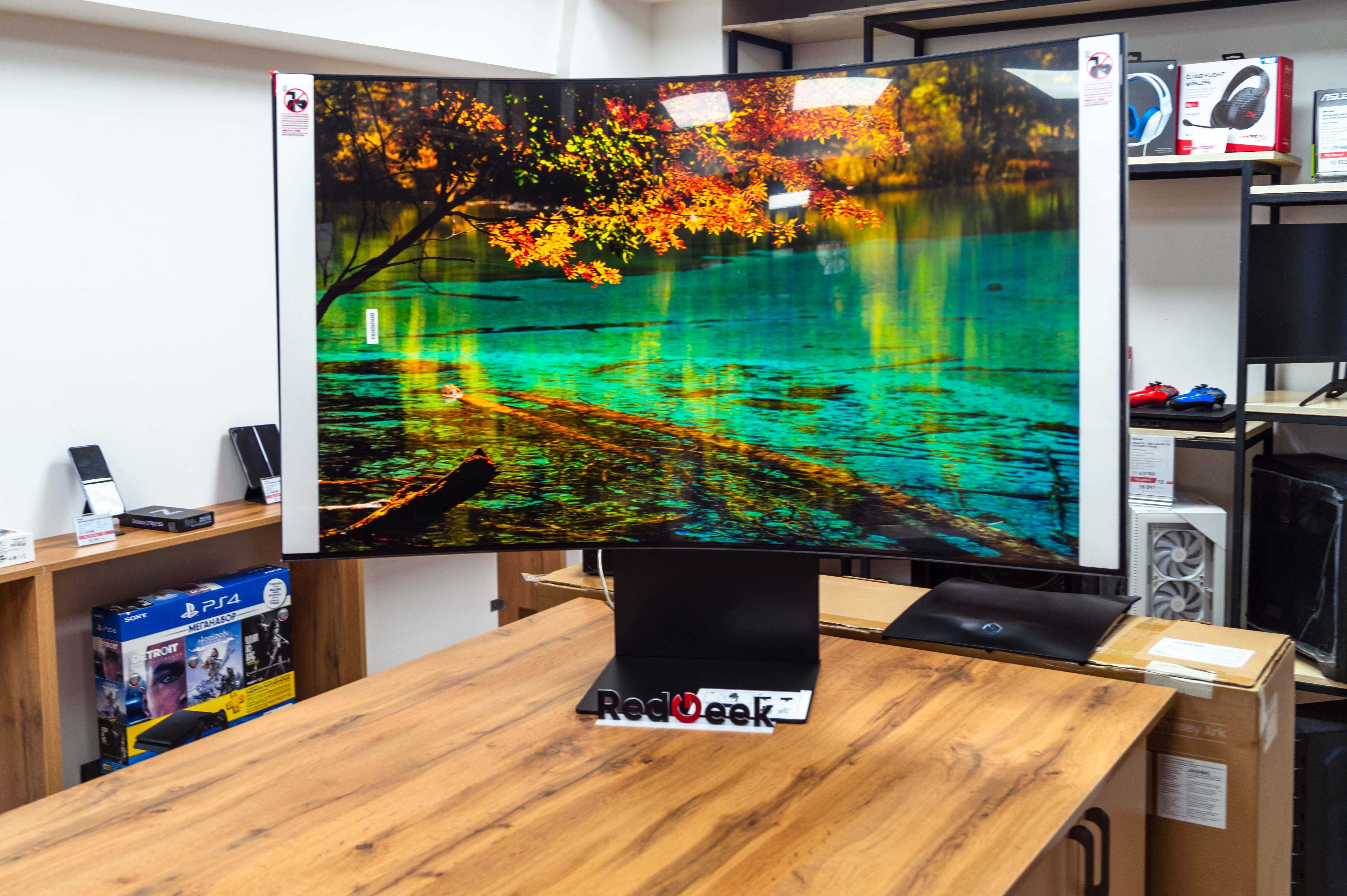 Новый  Монитор Samsung Odyssey Ark| 55 | OLED 4K | Изогнутый |Red Geek
