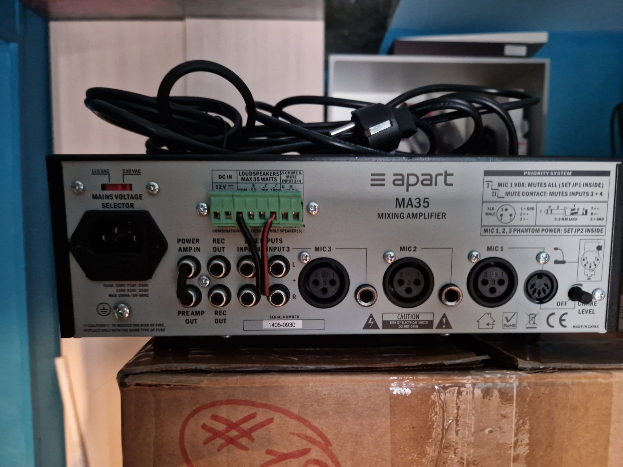 Усилитель мощности APart MA35 + ITX digital video recording system