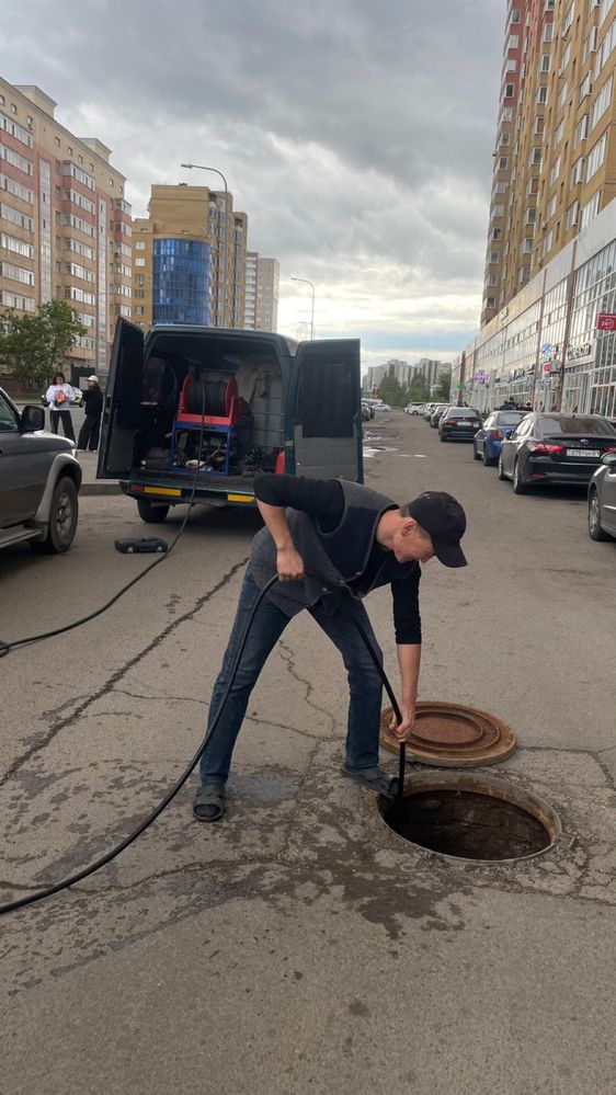Крот Прочистка Канализации Канализация Устранение Засоров Астана 24/7
