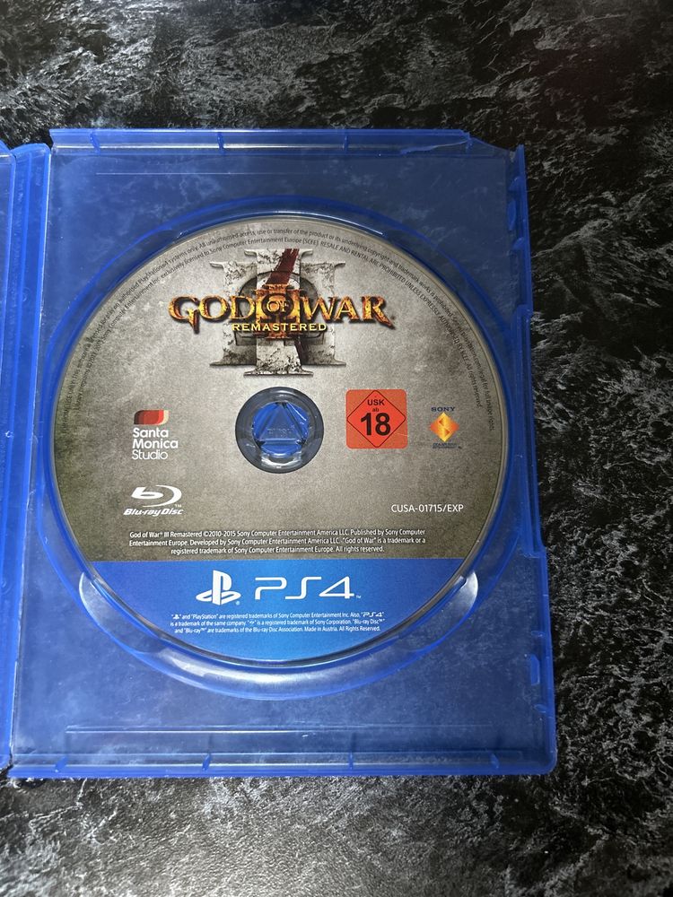 Диск на пс 4 God of War