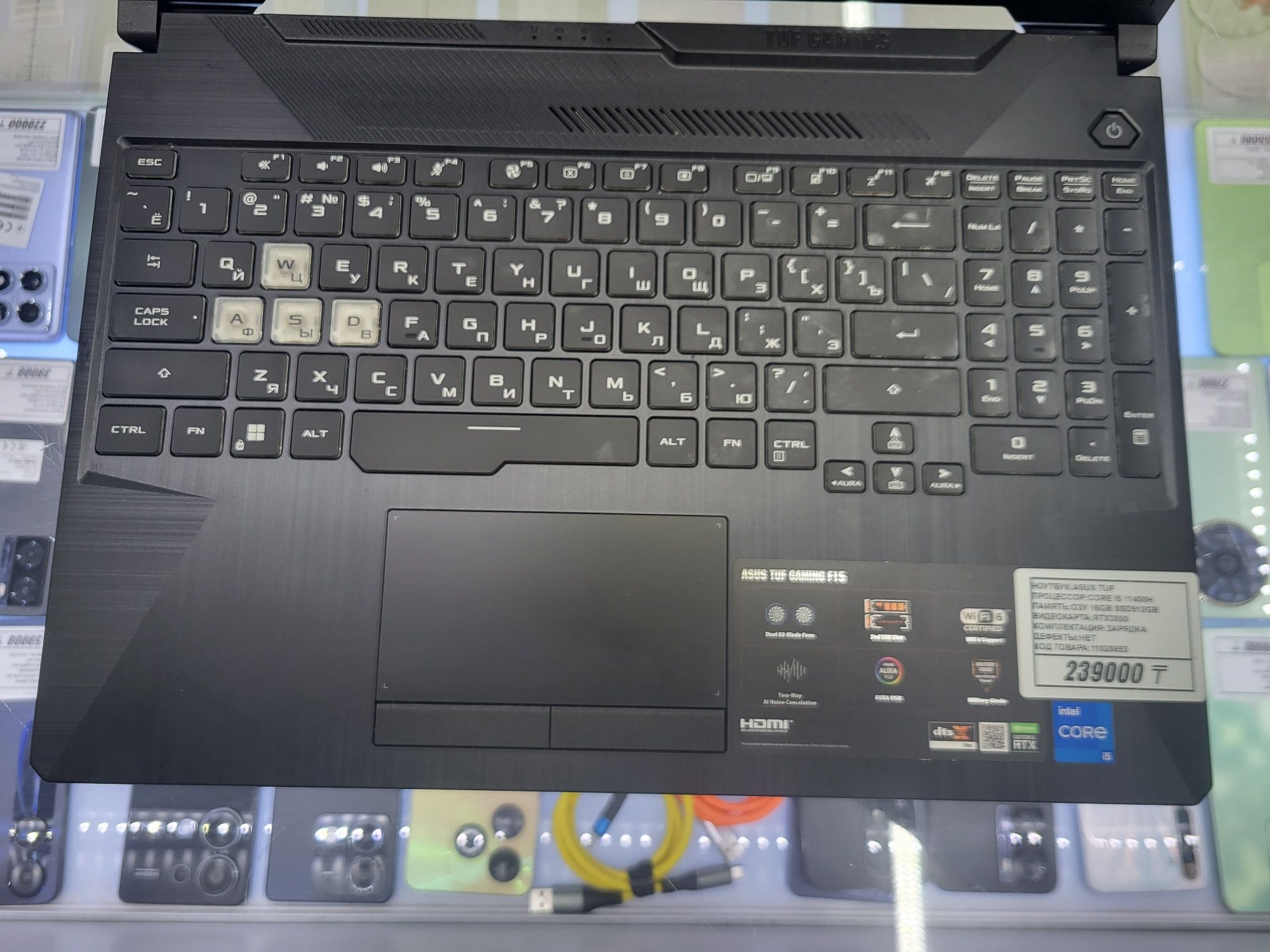 Ноутбук Asus Tuf core i5 11400H Озу 16гб ssd512gb rtx3050 рассрочка