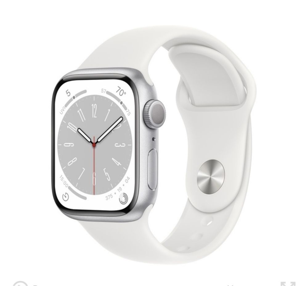 Apple Watch серия 8,41 мм состояние отличное серебристый  алюминий .