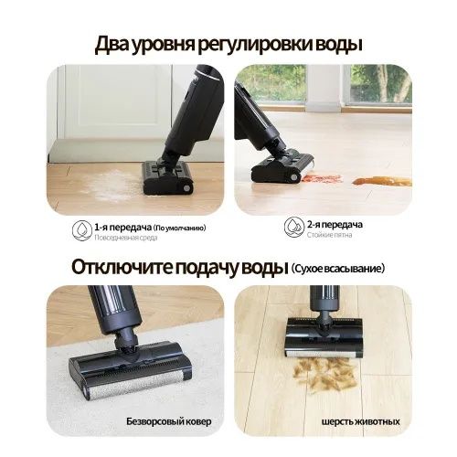 Моющий вертикальный беспроводной пылесос Neatsvor T40