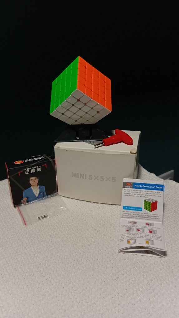 Кубик Рубика 5×5 YJ ZhiChuang Mini M — магнитный, отличное состояние