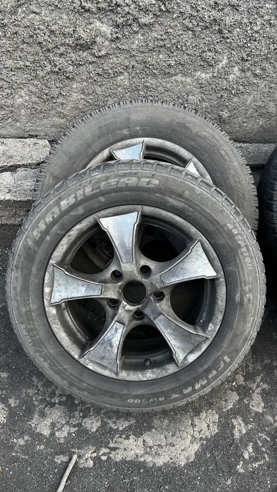 Продам диски р15 5х112 с резиной зима