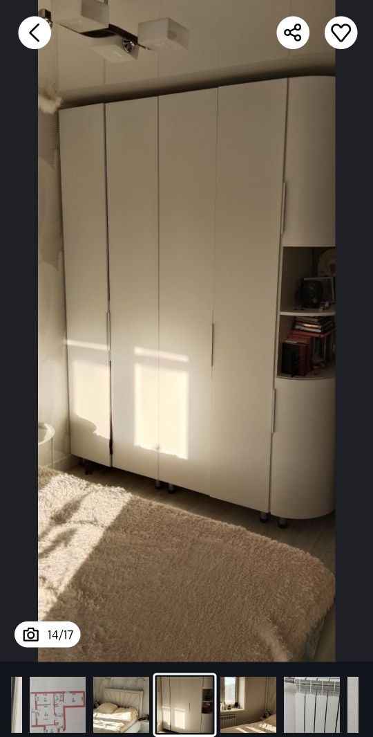 Продам 3-х комн кв в 7-25 кирпичная высотка 4 этаж высотка