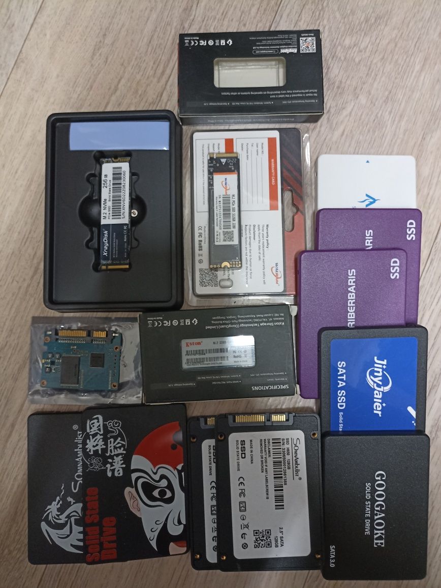 Жёсткие диски 2,5" ssd, nvme.